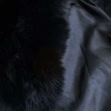 Load image into Gallery viewer, Real fox fur Shawl /Black/Satin lining  /professional dry clean only / European made  
